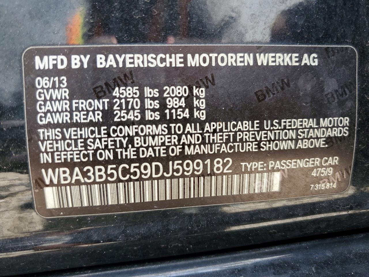 2013 BMW 3 SERIES