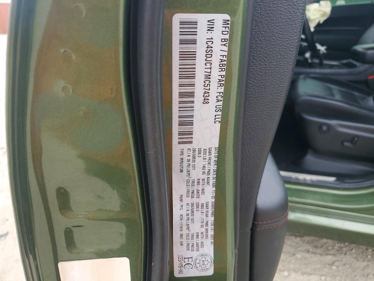 2021 DODGE DURANGO