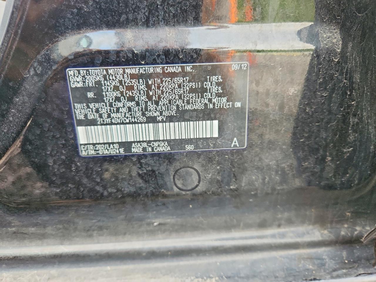 2012 TOYOTA RAV4