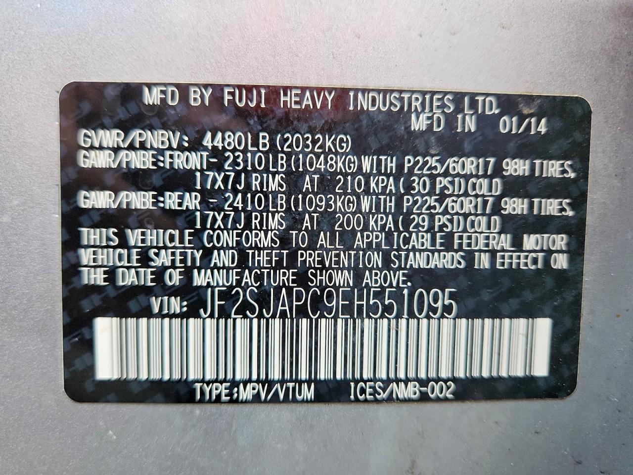 2014 SUBARU FORESTER