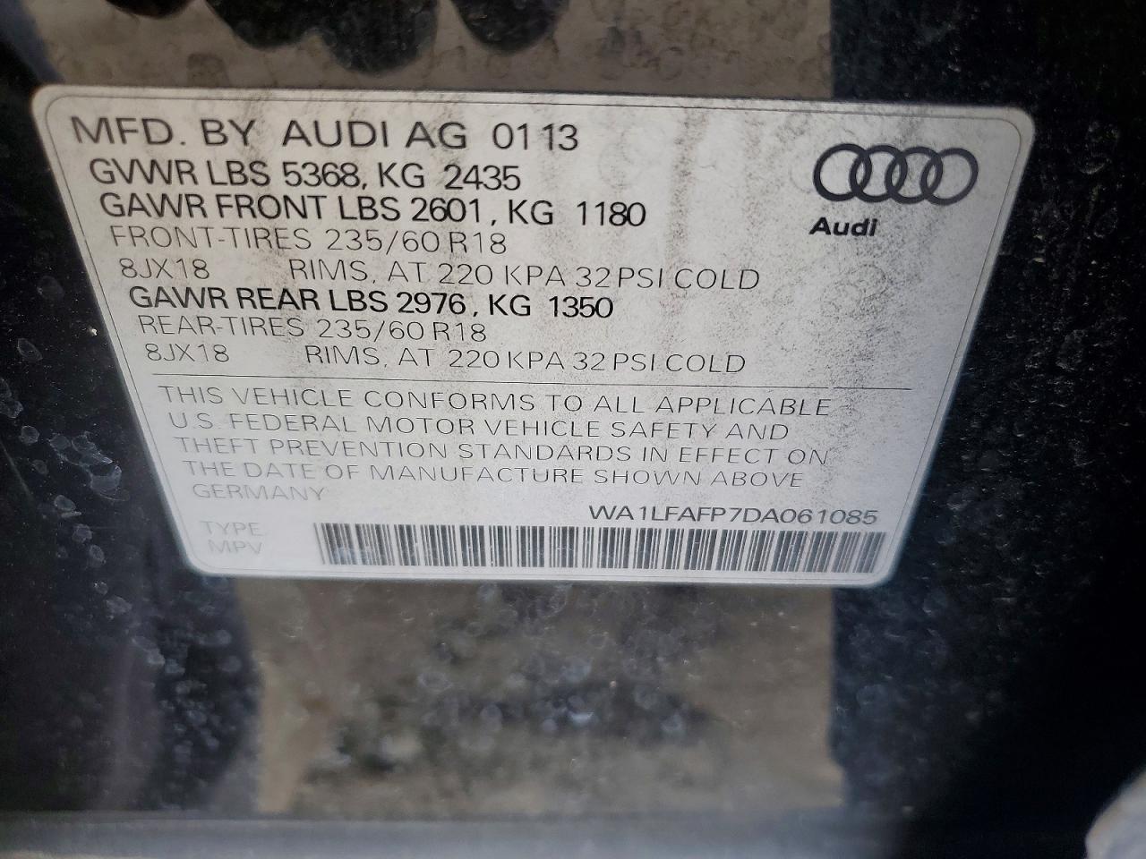2013 AUDI Q5