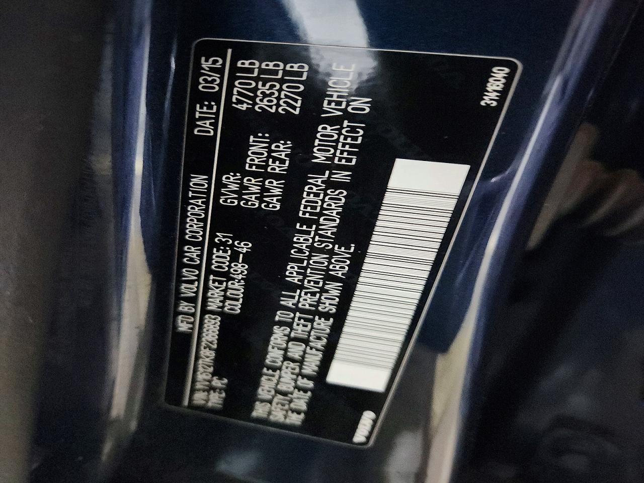 2015 VOLVO S60