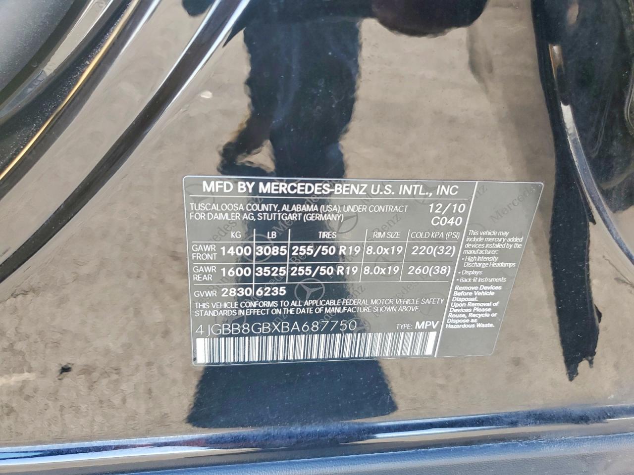 2011 MERCEDES-BENZ ML-Class