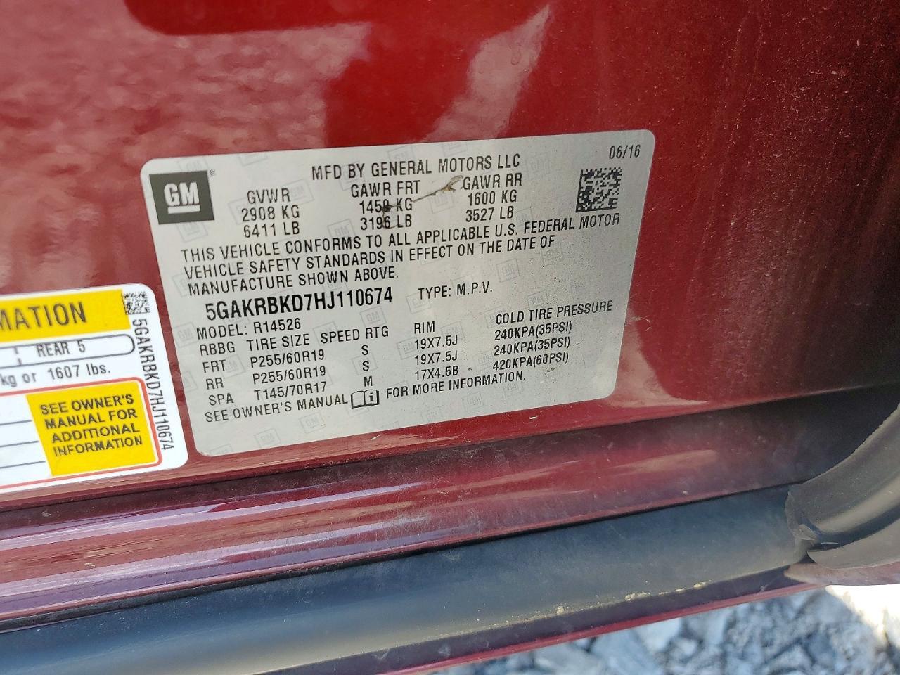 2017 BUICK ENCLAVE