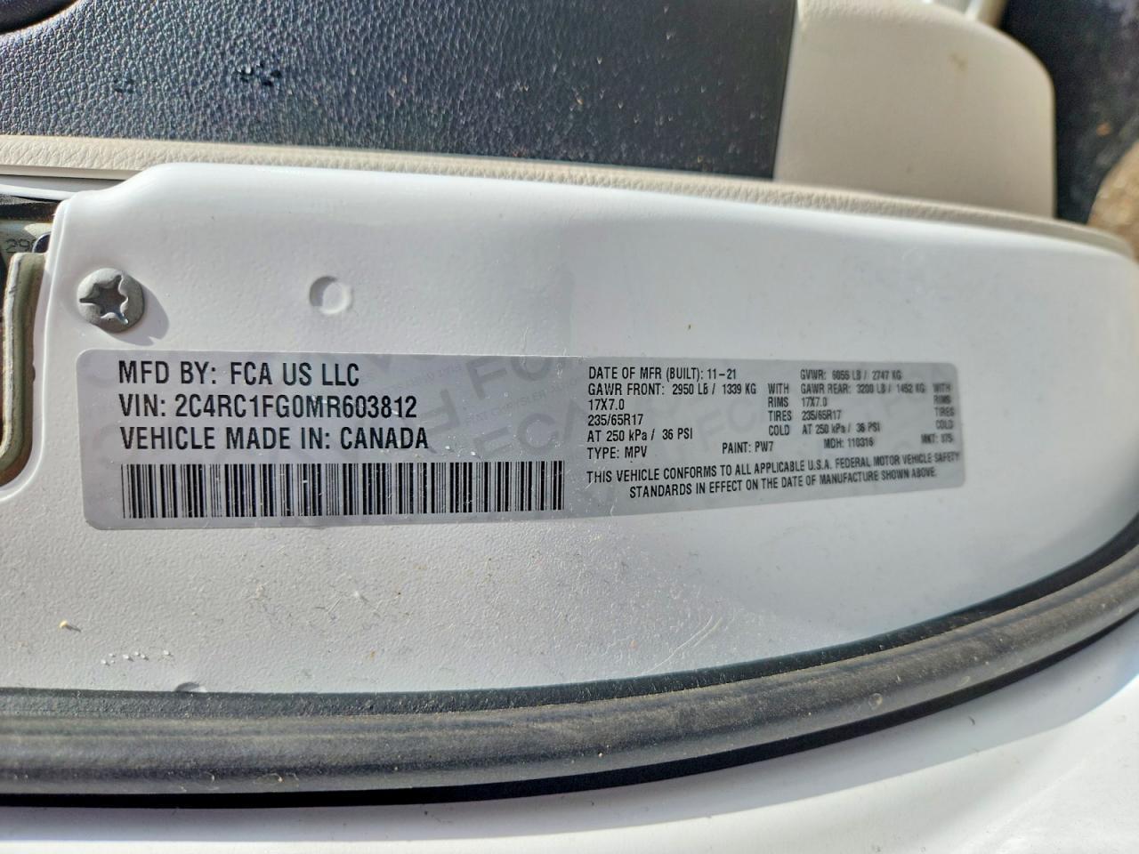 2021 CHRYSLER Pacifica