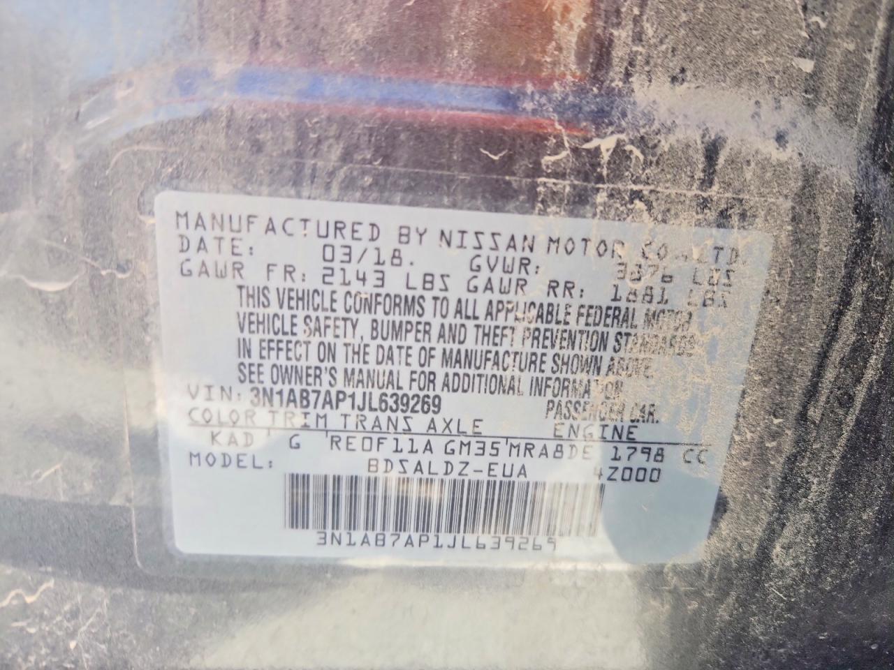 2018 NISSAN SENTRA