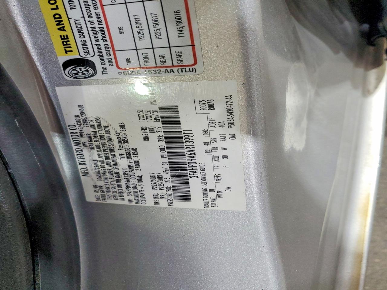 2010 FORD FUSION