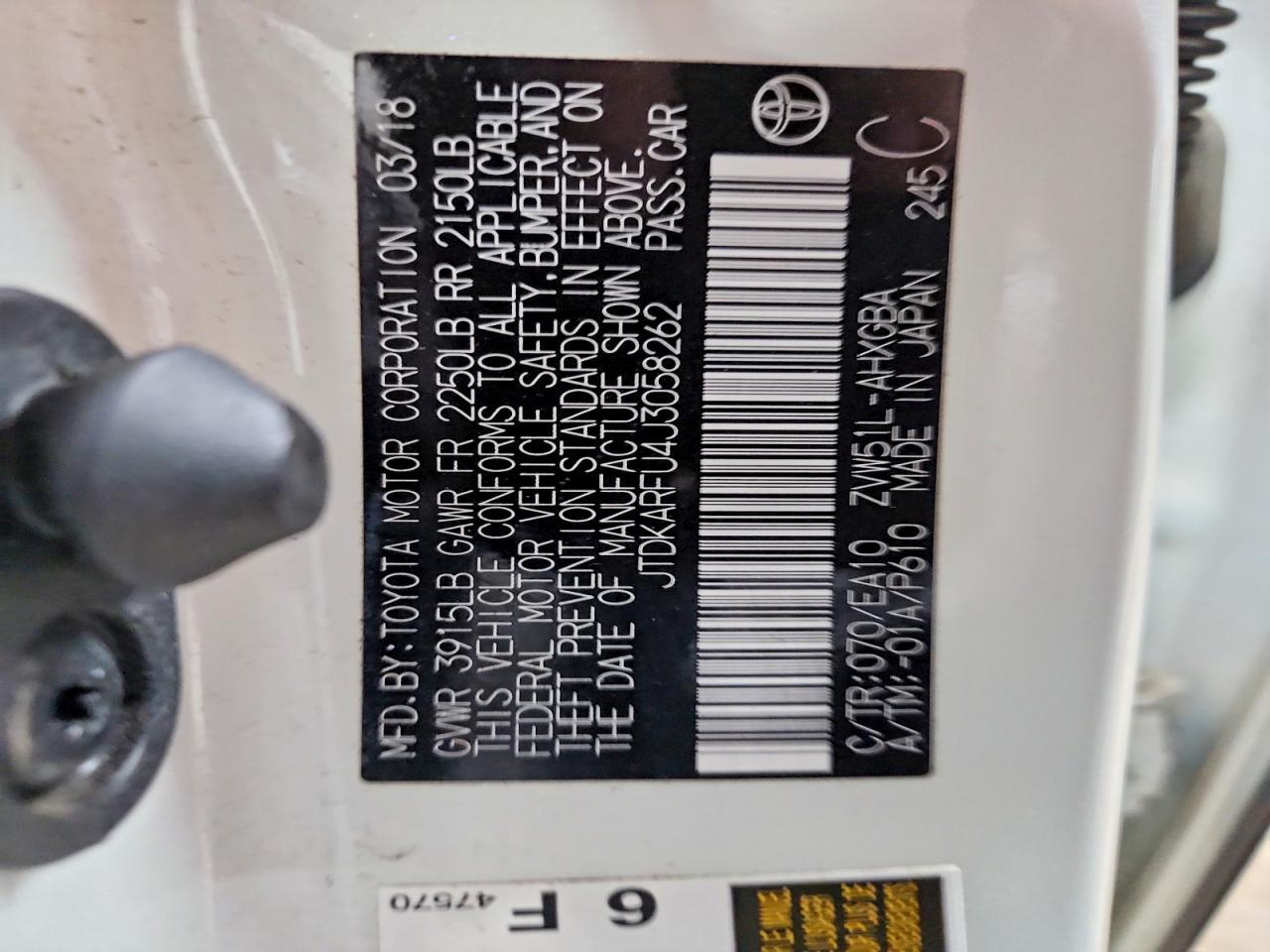2018 TOYOTA PRIUS
