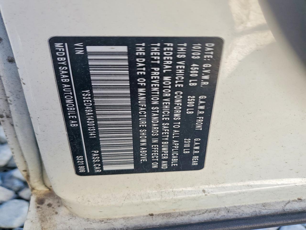 2004 SAAB 9-5