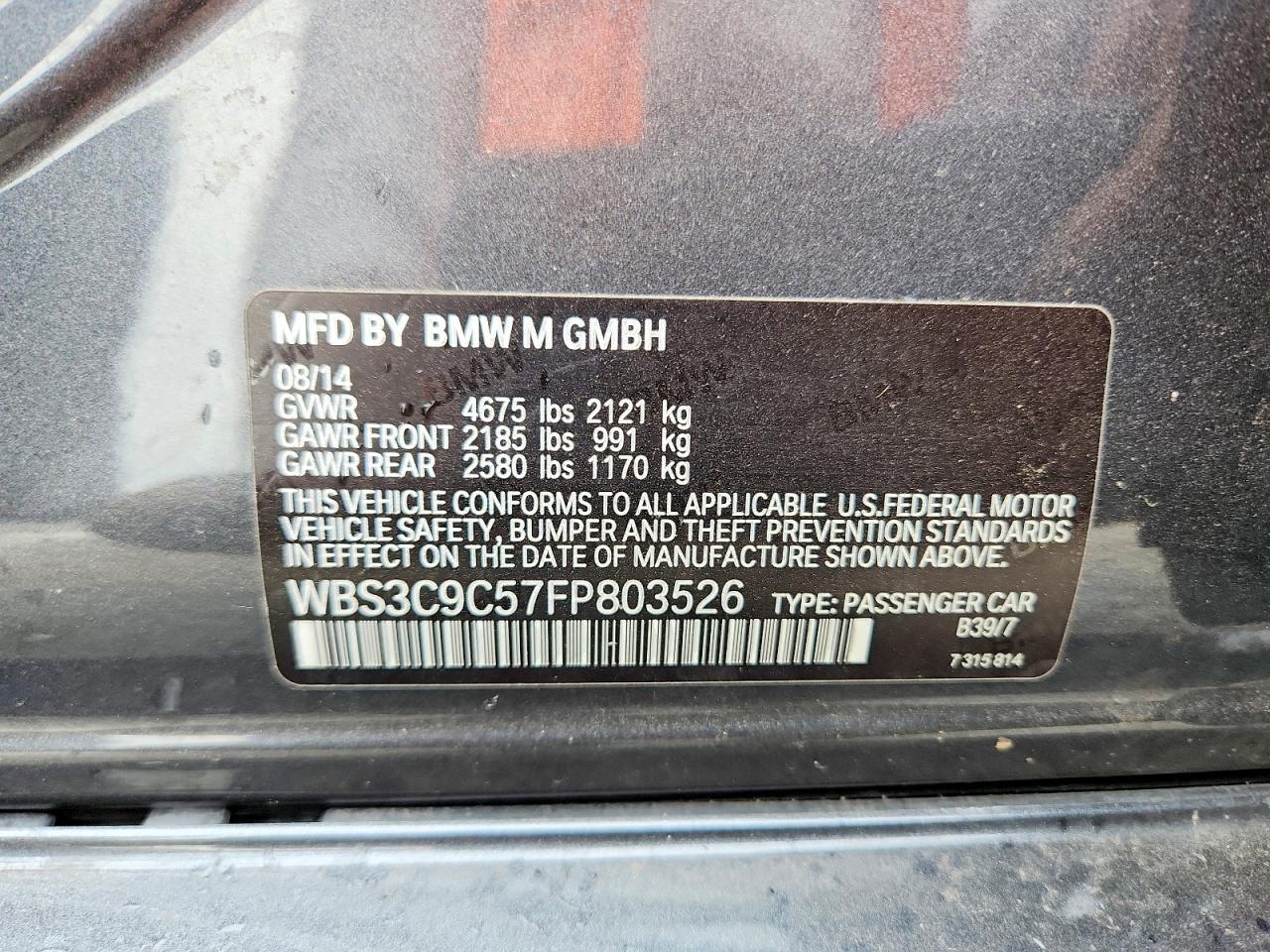 2015 BMW M3