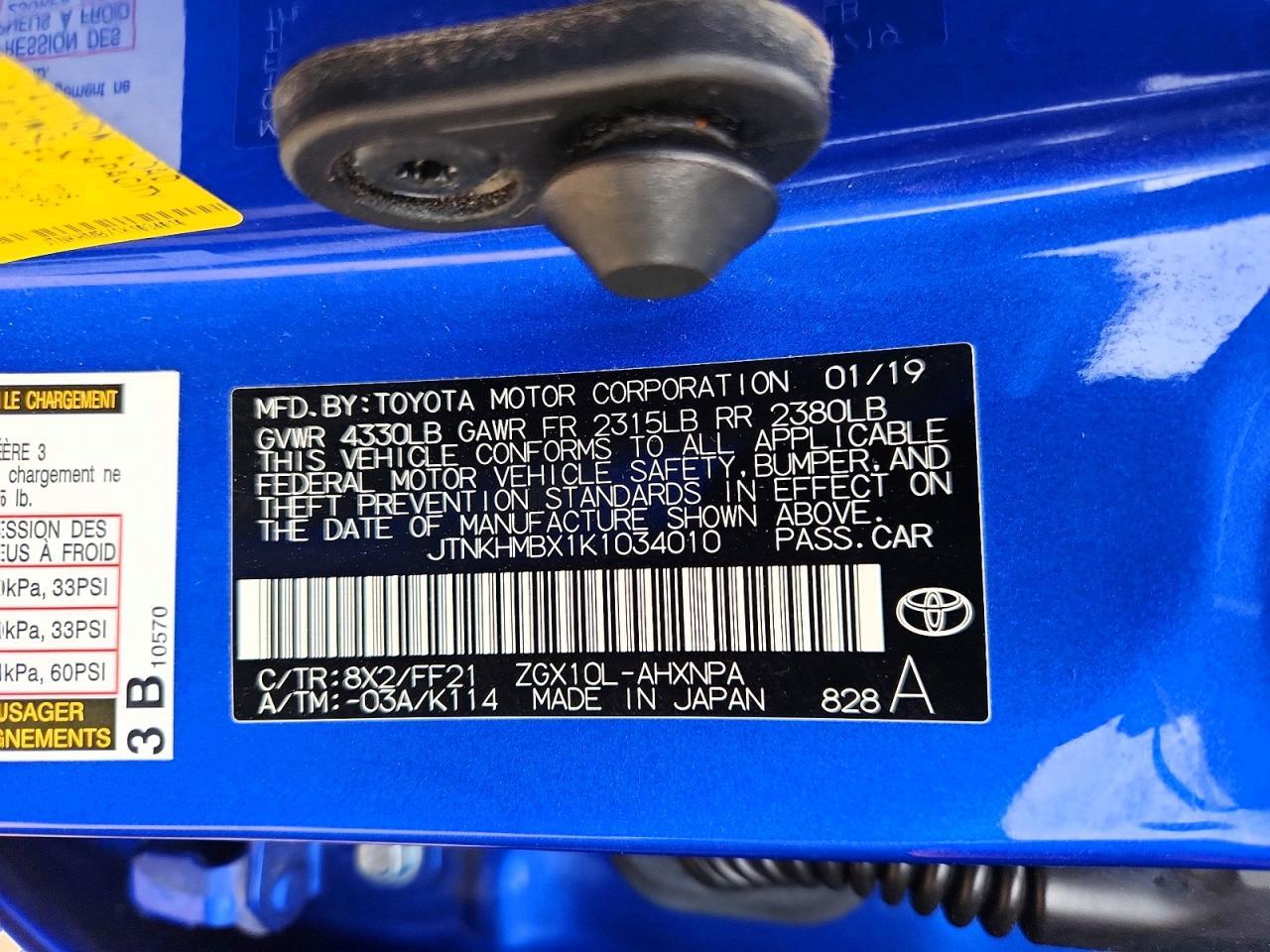 2019 TOYOTA C-HR