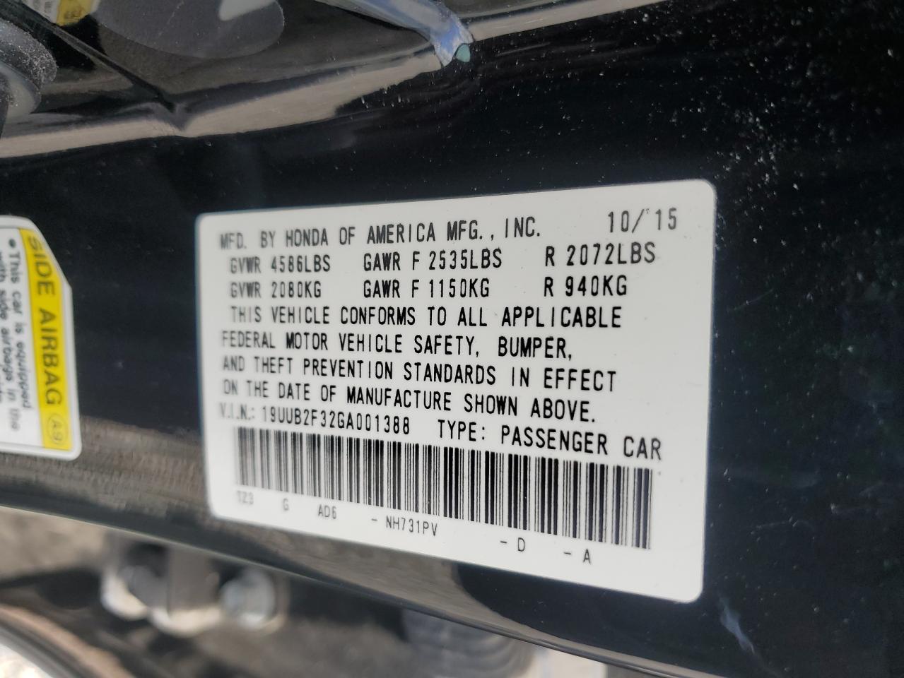 2016 ACURA TLX