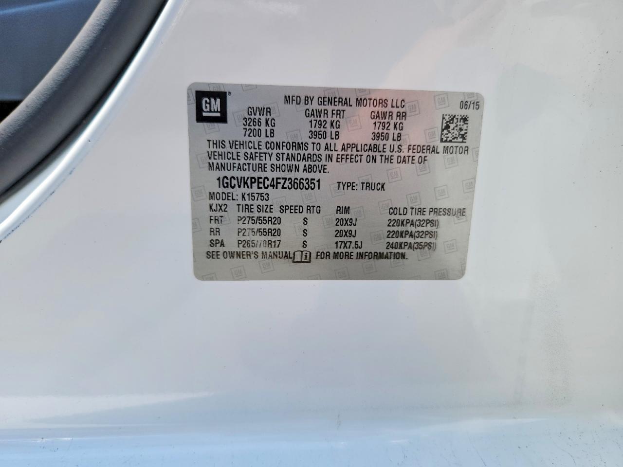 2015 CHEVROLET Silverado