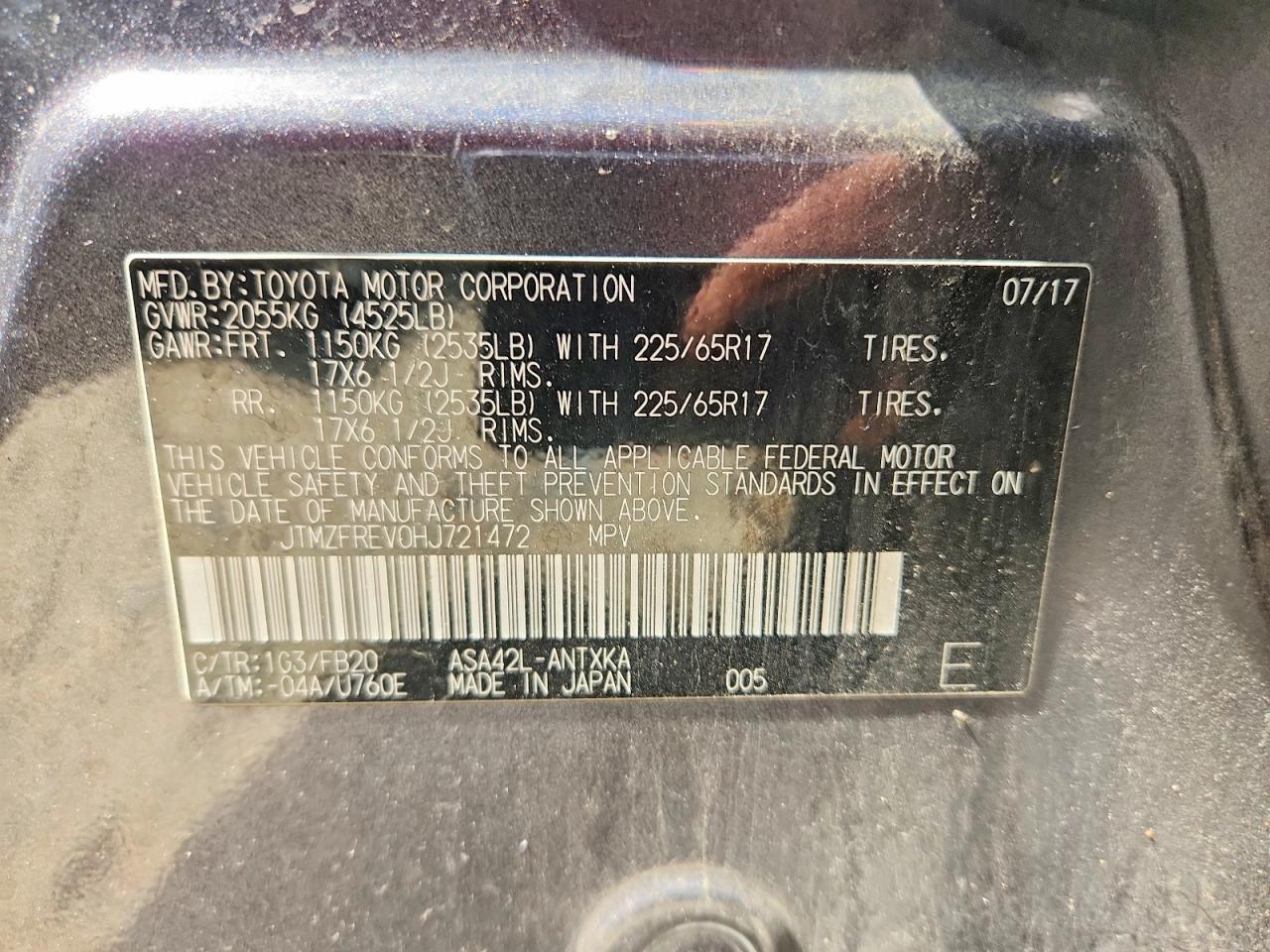 2017 TOYOTA RAV4