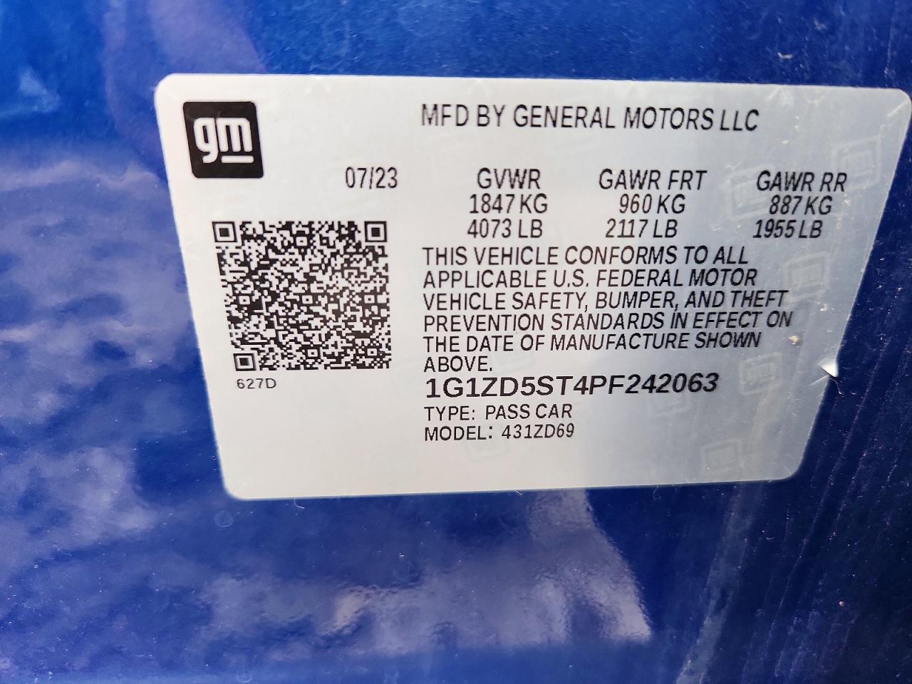 2023 CHEVROLET MALIBU