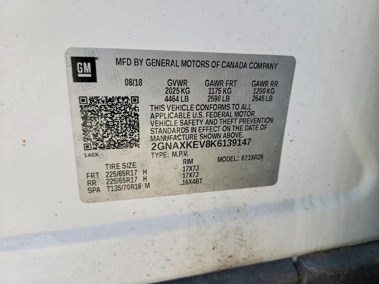 2019 CHEVROLET EQUINOX