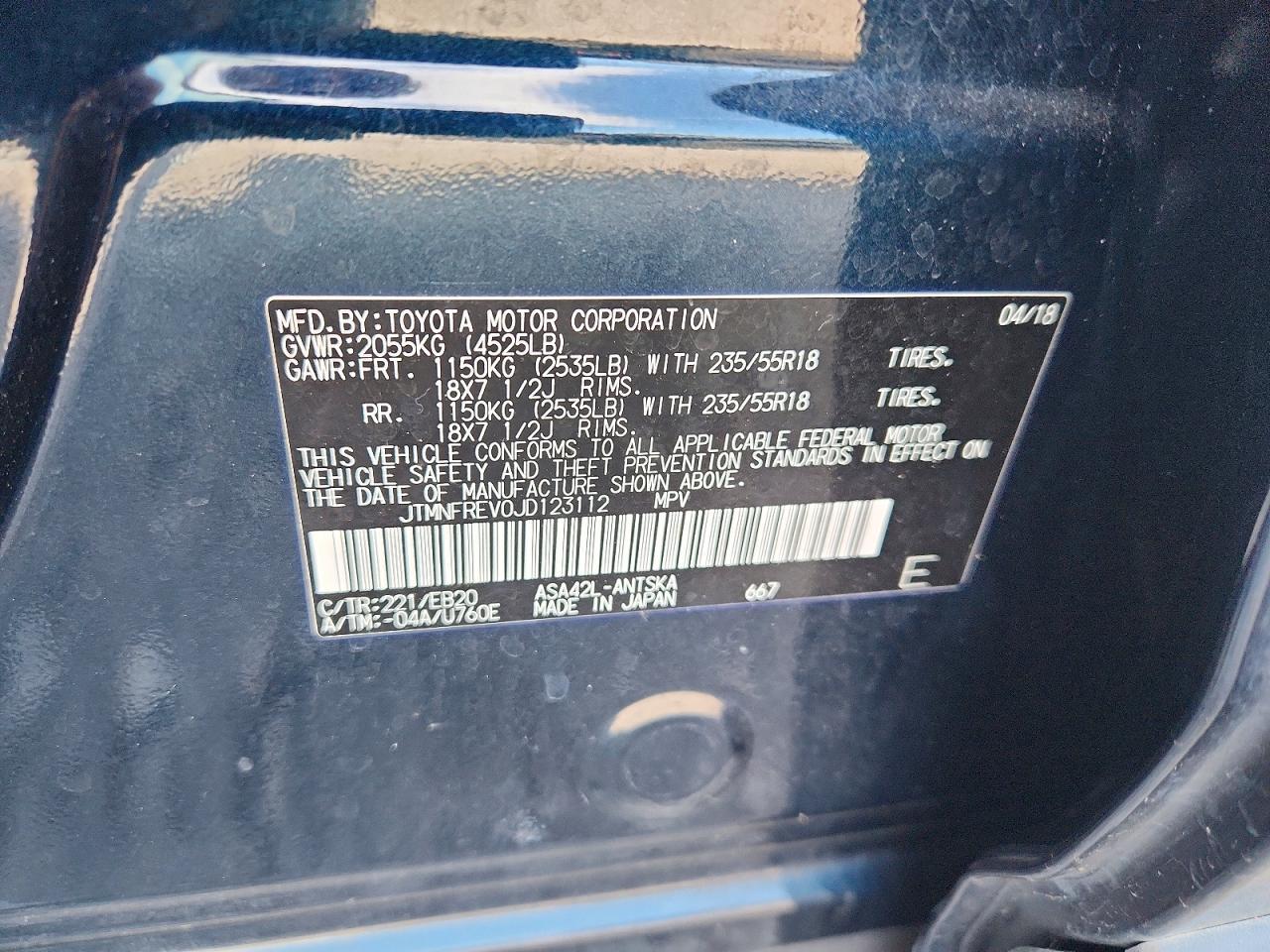 2018 TOYOTA RAV4