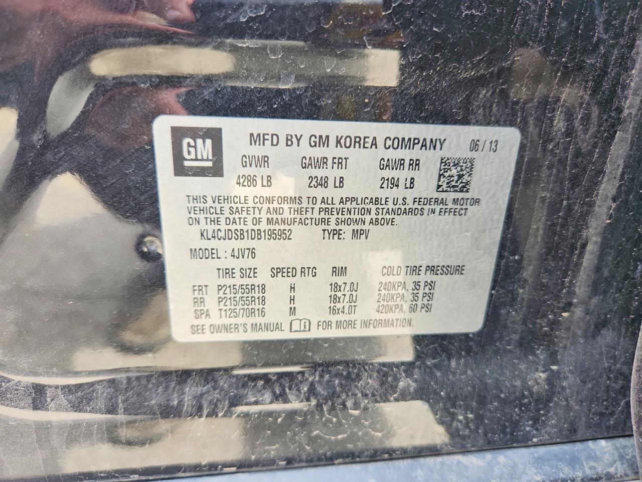 2013 BUICK ENCORE
