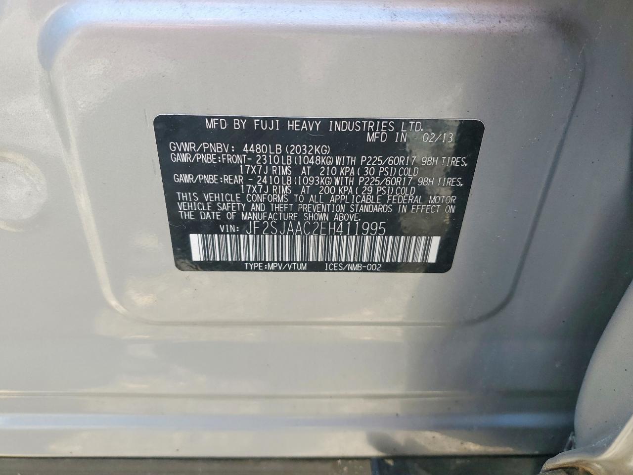 2014 SUBARU FORESTER