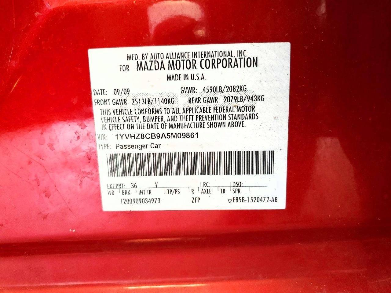 2010 MAZDA 6