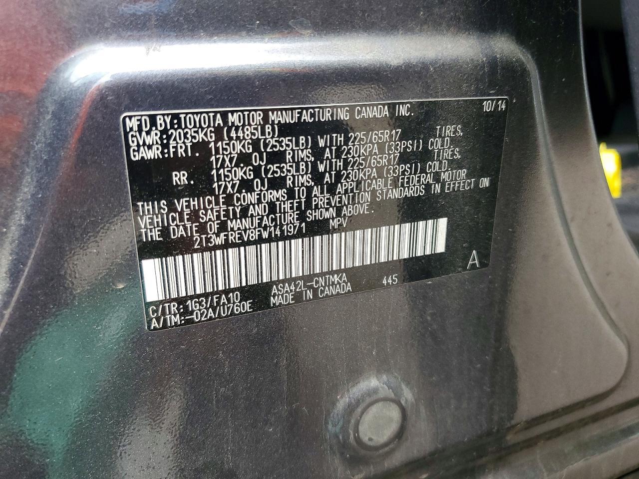 2015 TOYOTA RAV4