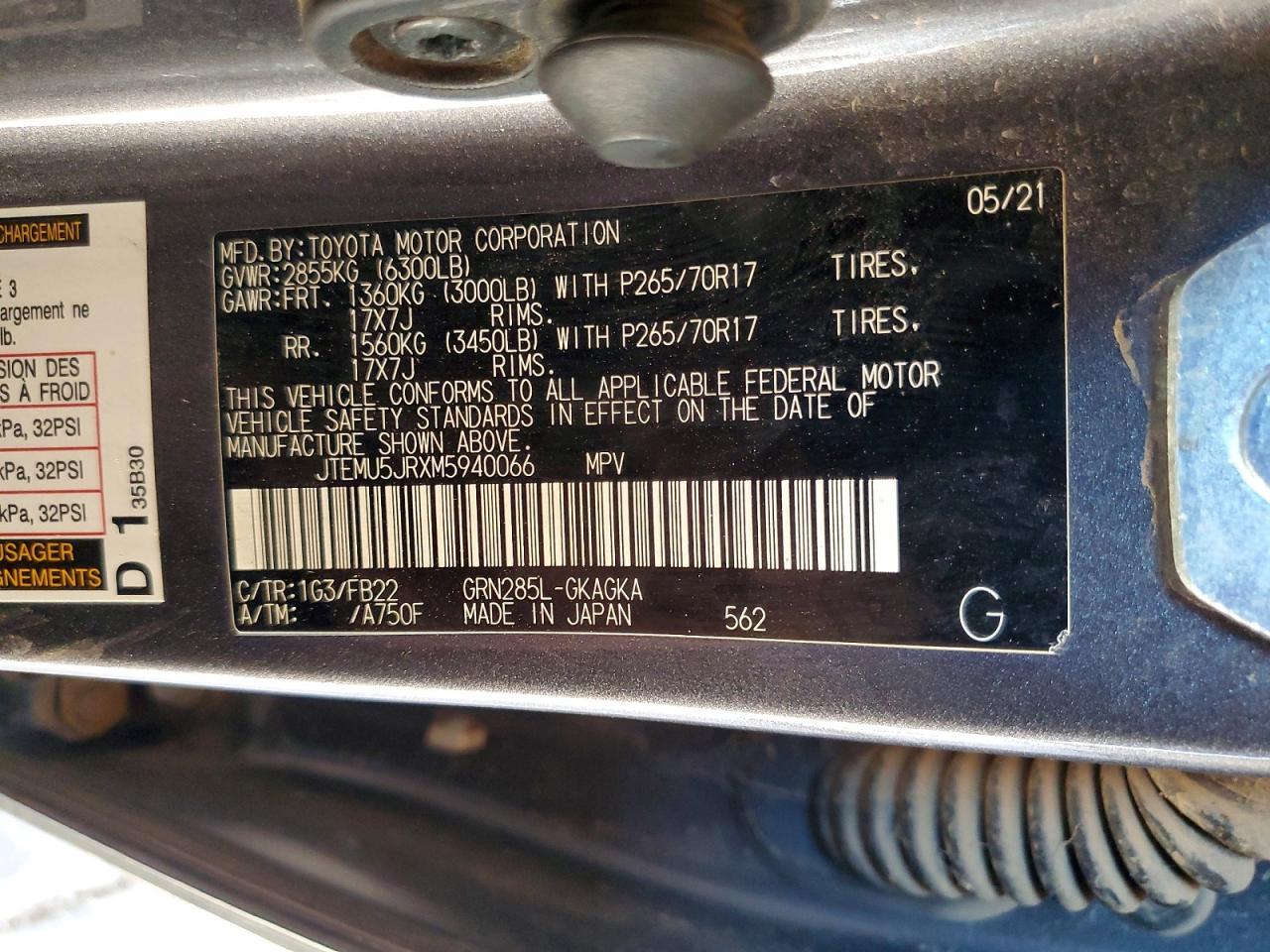 2021 TOYOTA 4Runner