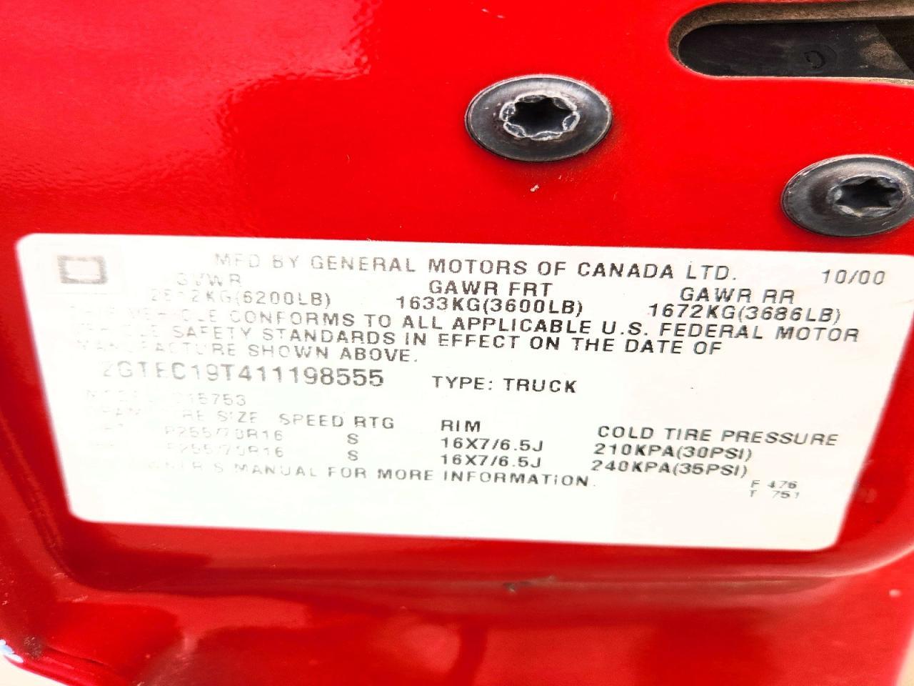 2001 GMC Sierra