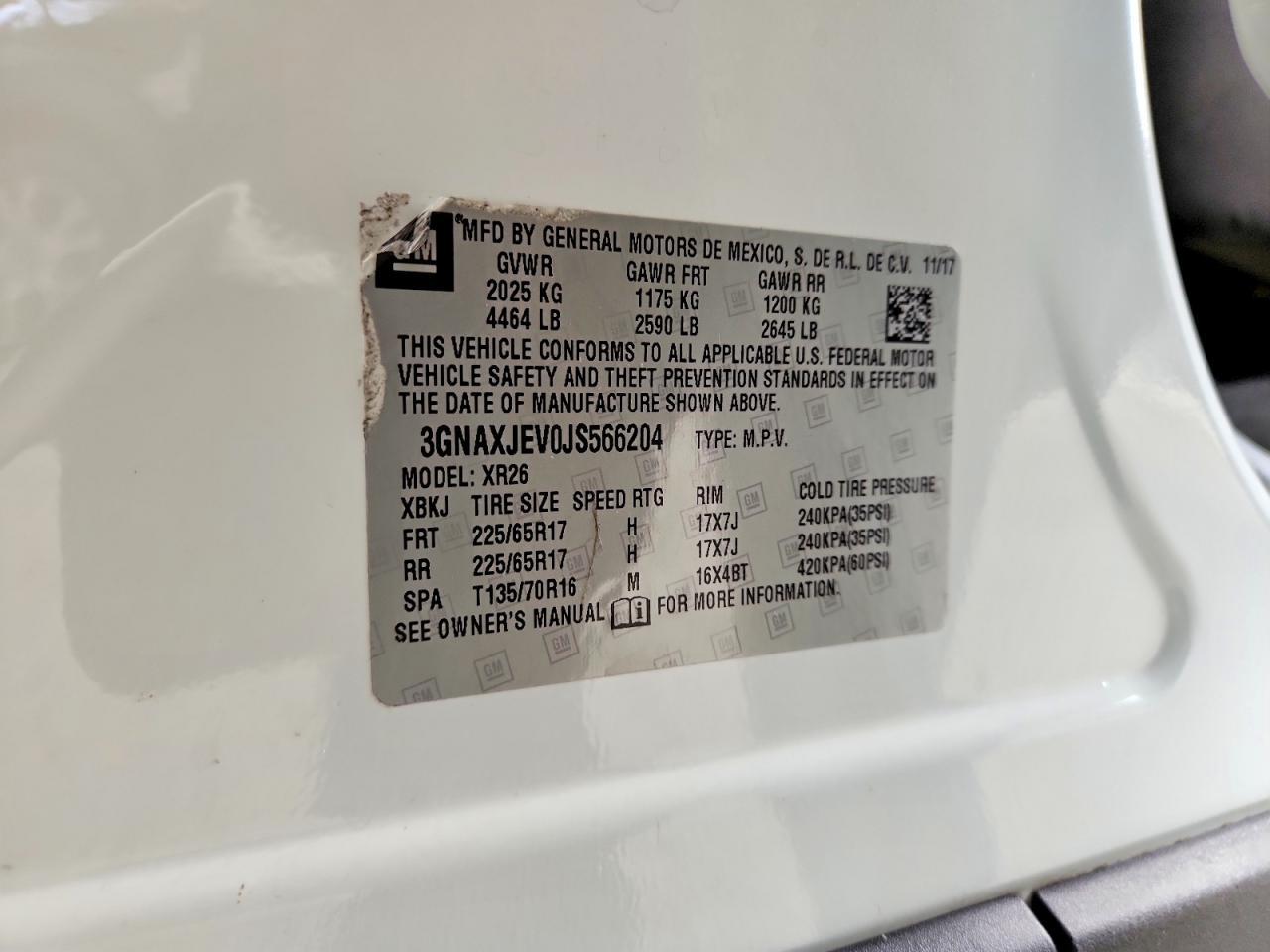 2018 CHEVROLET EQUINOX
