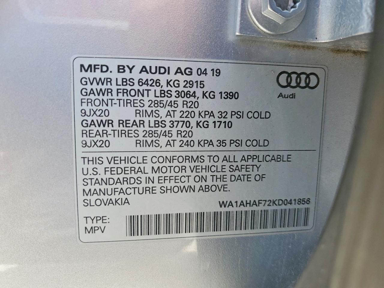 2019 AUDI Q7