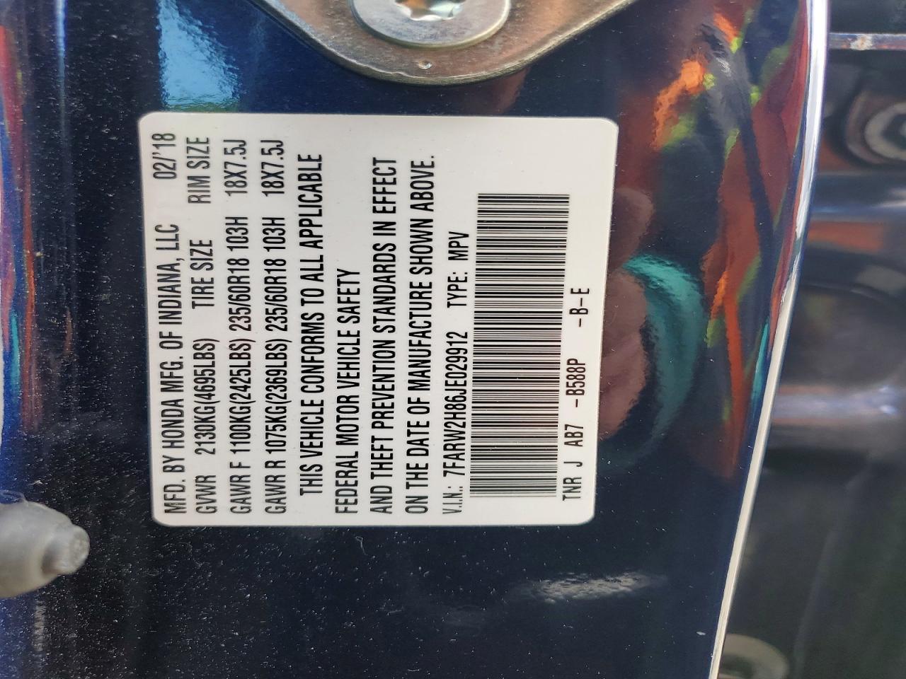 2018 HONDA CR-V