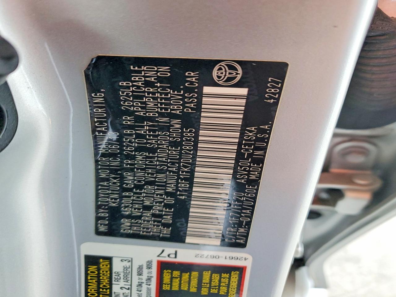 2013 TOYOTA CAMRY