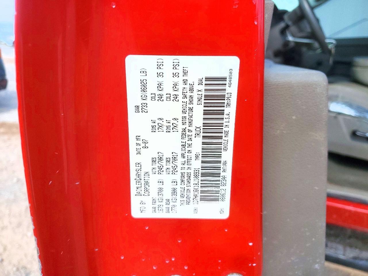 2008 DODGE RAM 1500