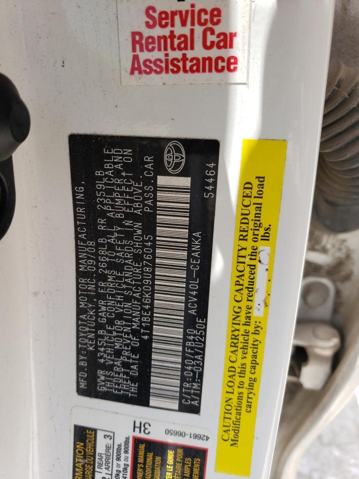 2009 TOYOTA CAMRY