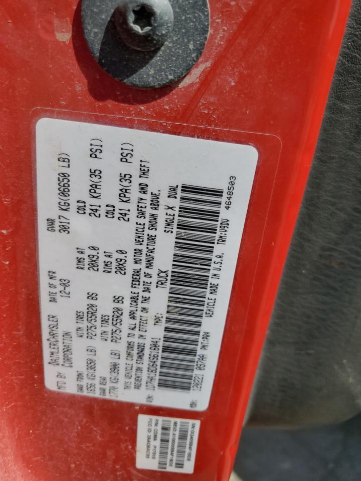 2004 DODGE RAM 1500