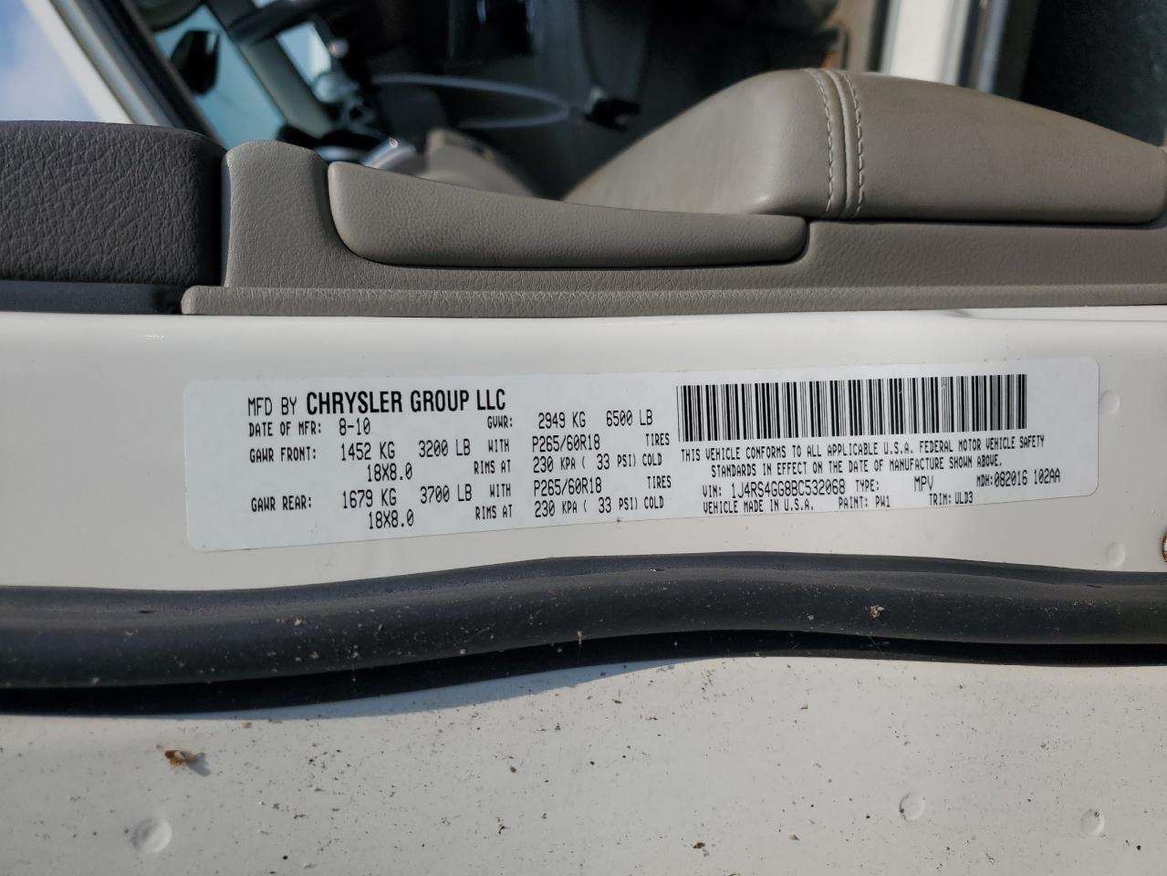 2011 JEEP Grand Cherokee
