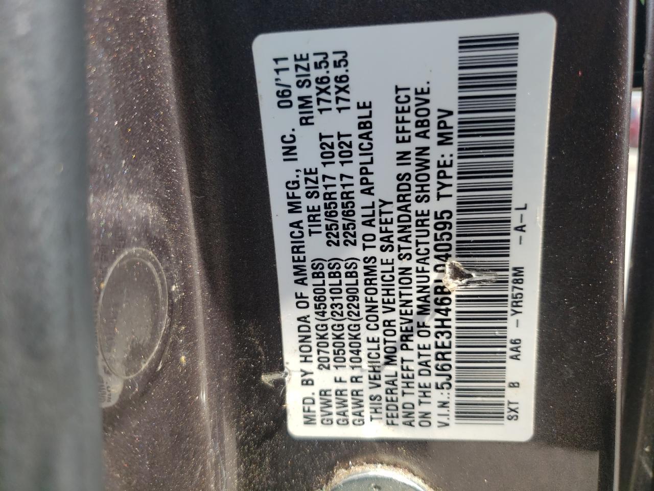 2011 HONDA CR-V