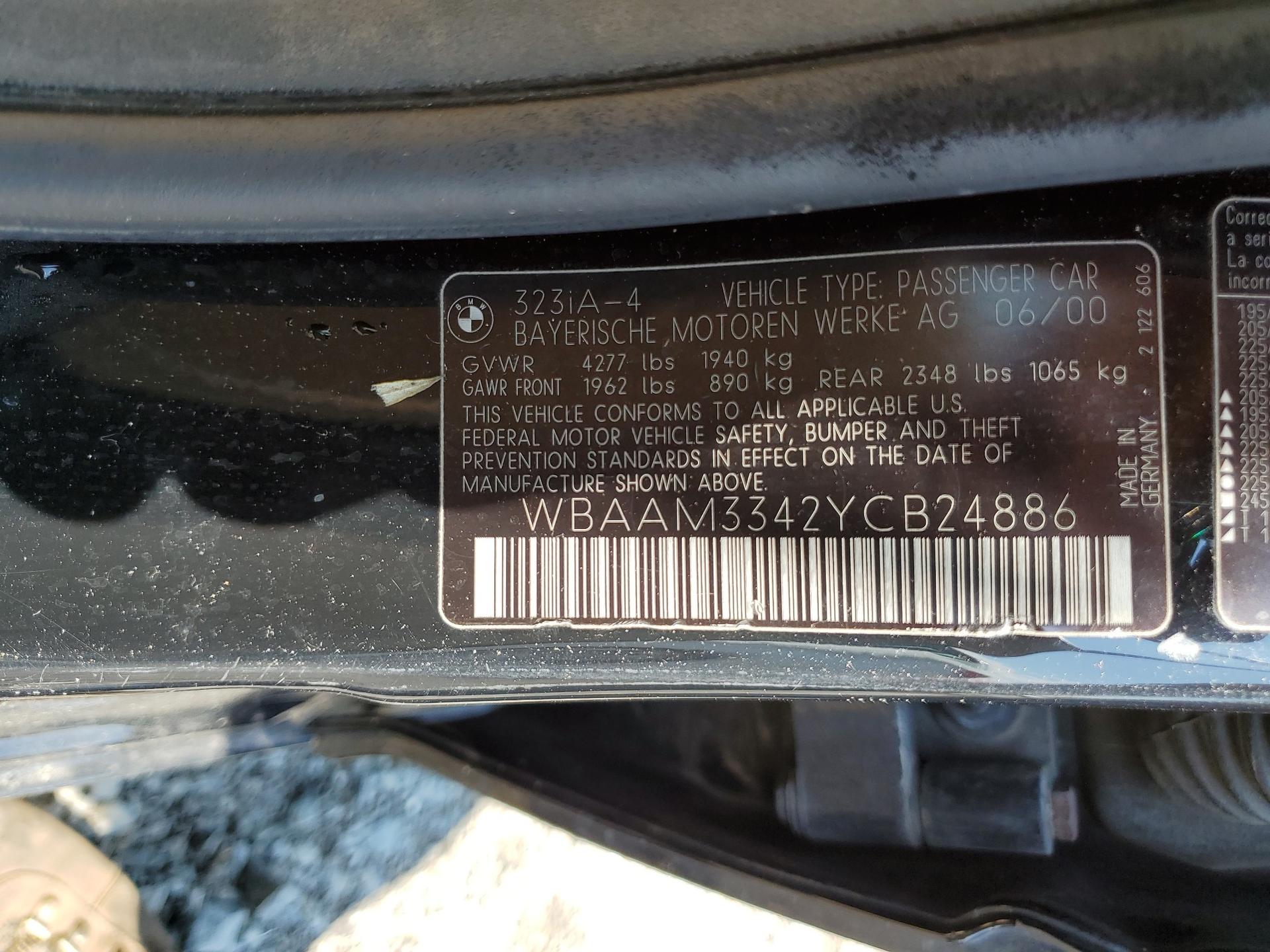 2000 BMW 3 SERIES