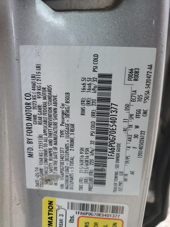 2014 FORD FUSION