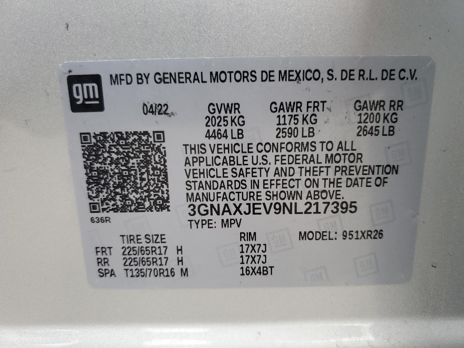 2022 CHEVROLET EQUINOX