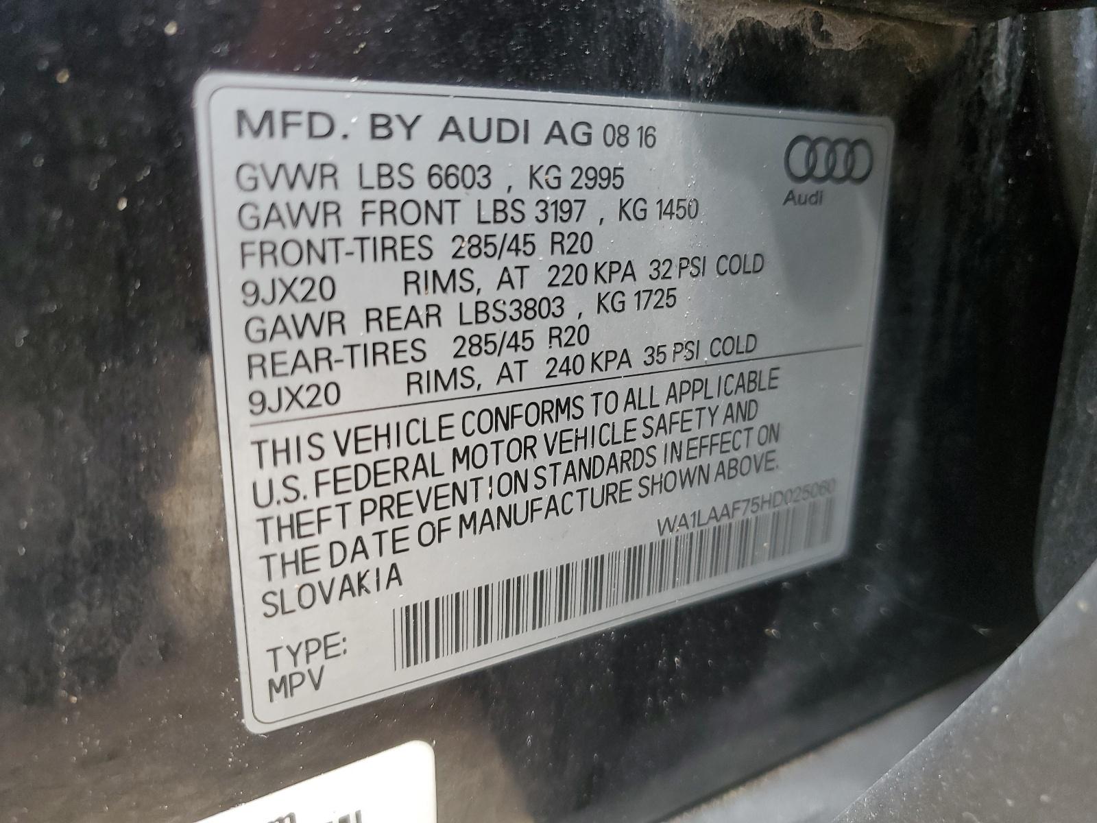 2017 AUDI Q7