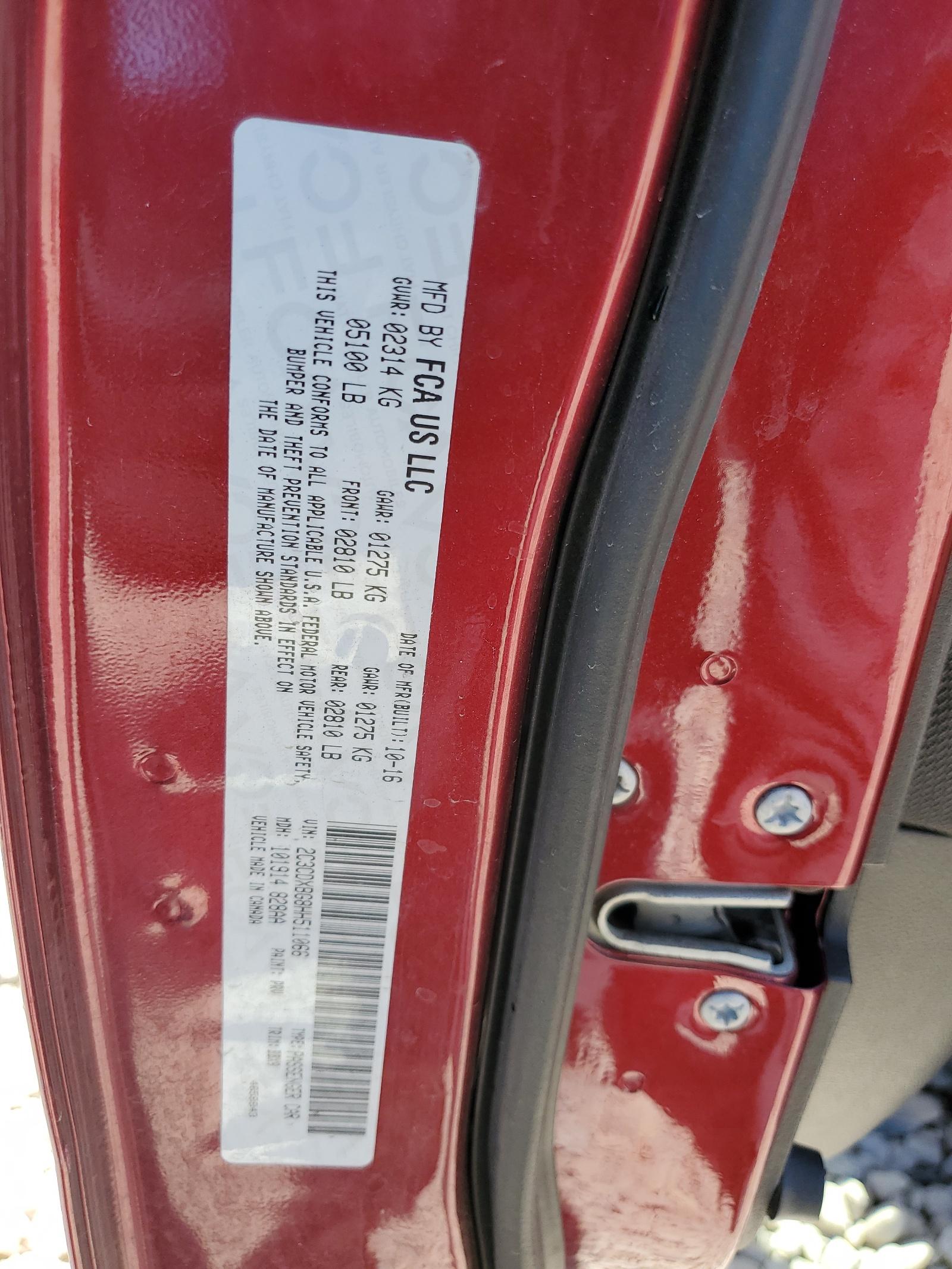 2017 DODGE CHARGER