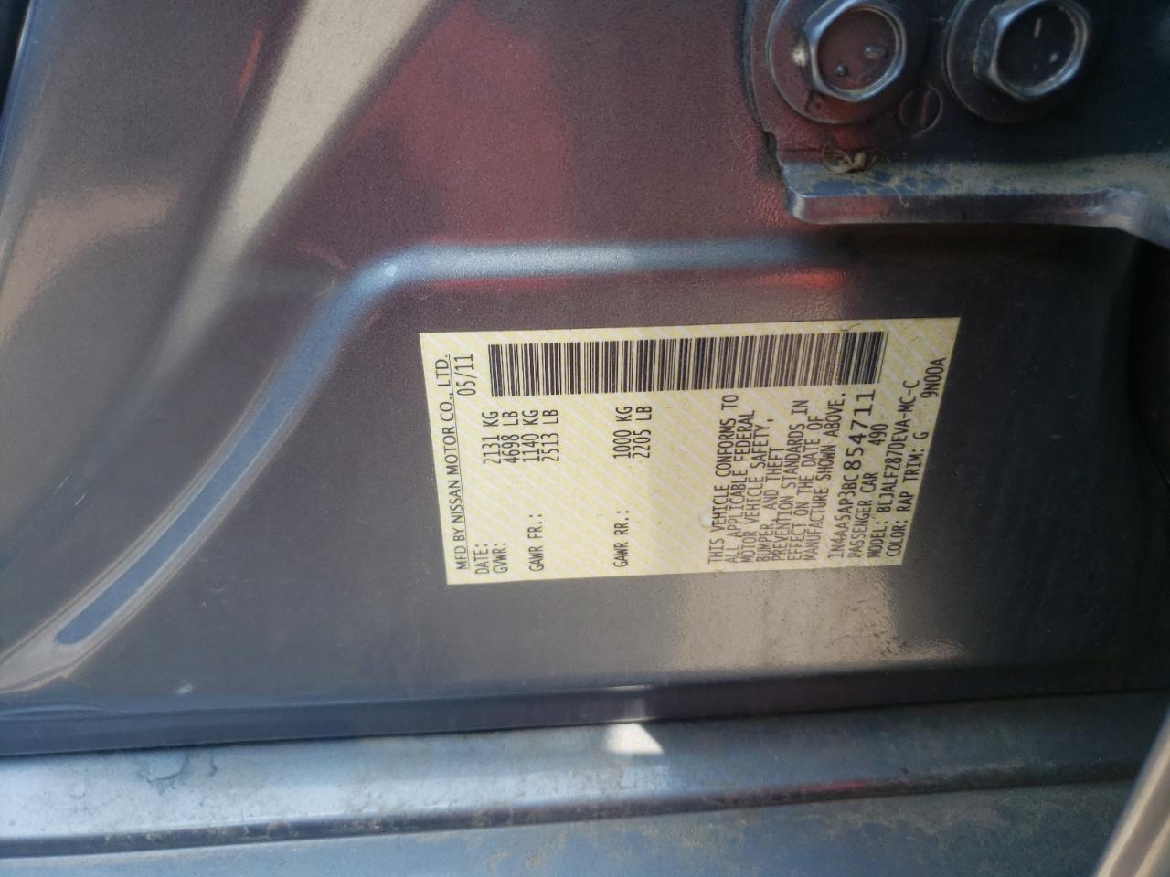 2011 NISSAN Maxima