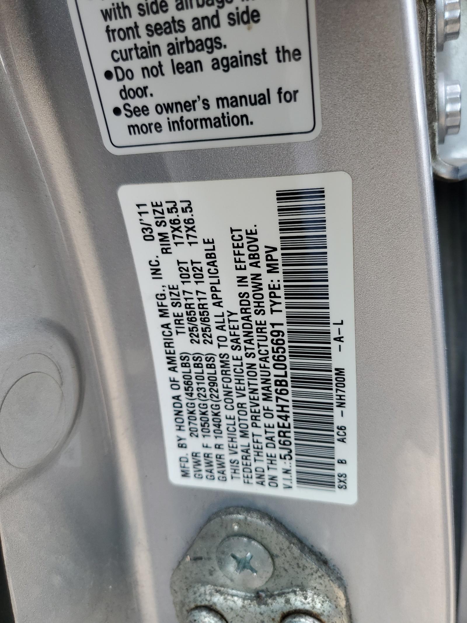 2011 HONDA CR-V
