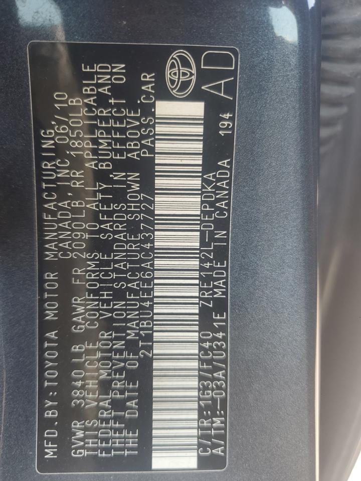2010 TOYOTA COROLLA