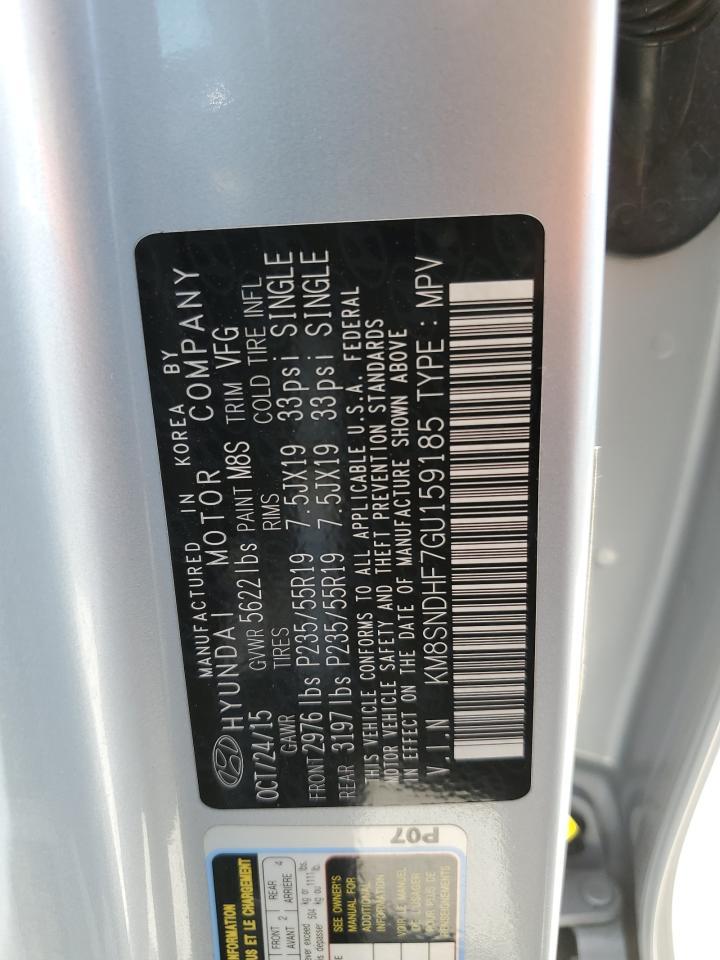 2016 HYUNDAI SANTA FE