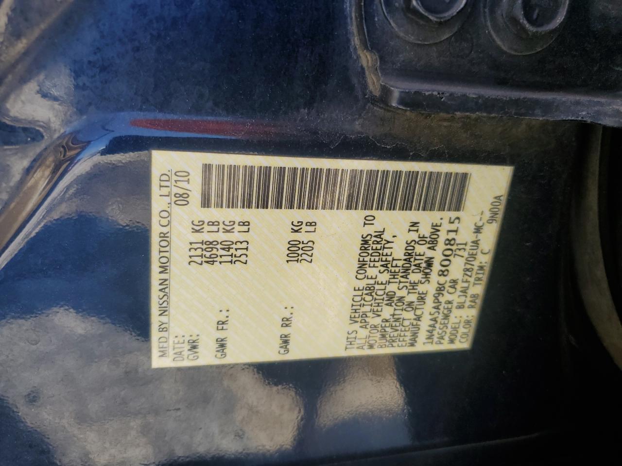 2011 NISSAN Maxima
