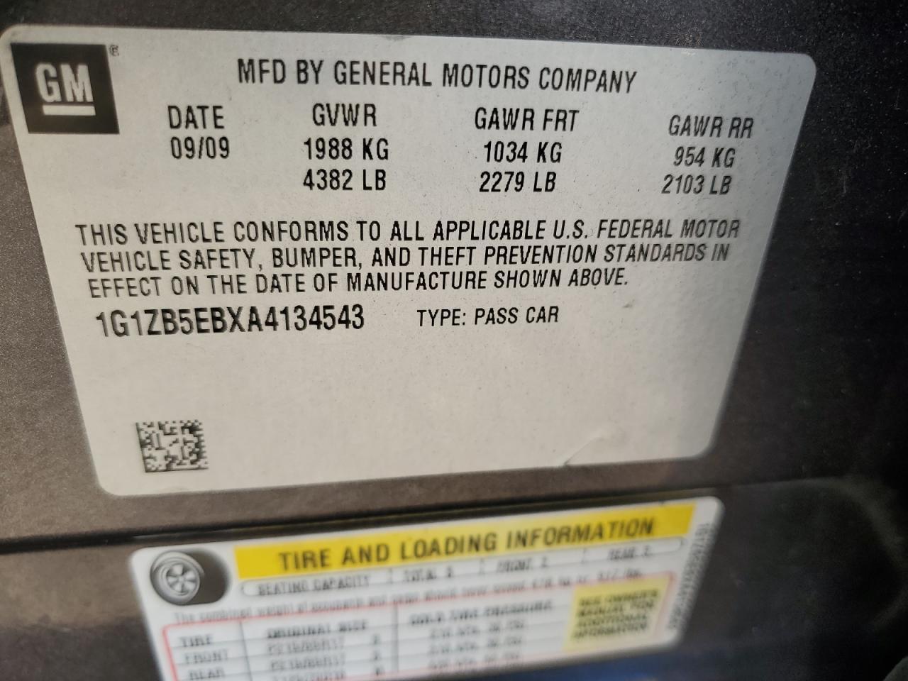 2010 CHEVROLET MALIBU