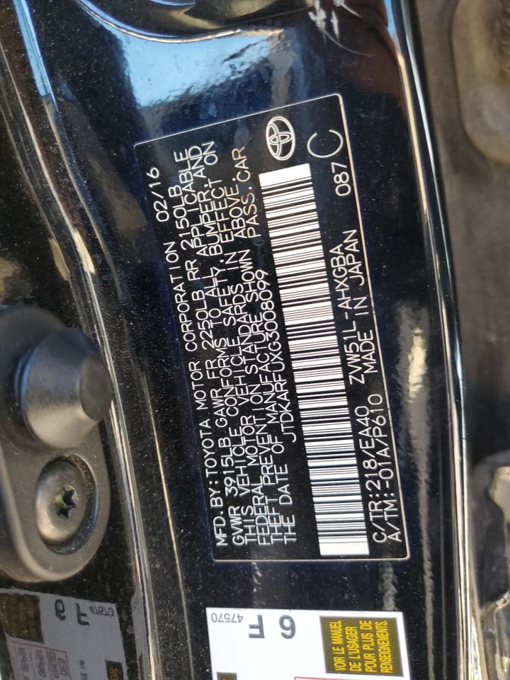 2016 TOYOTA PRIUS