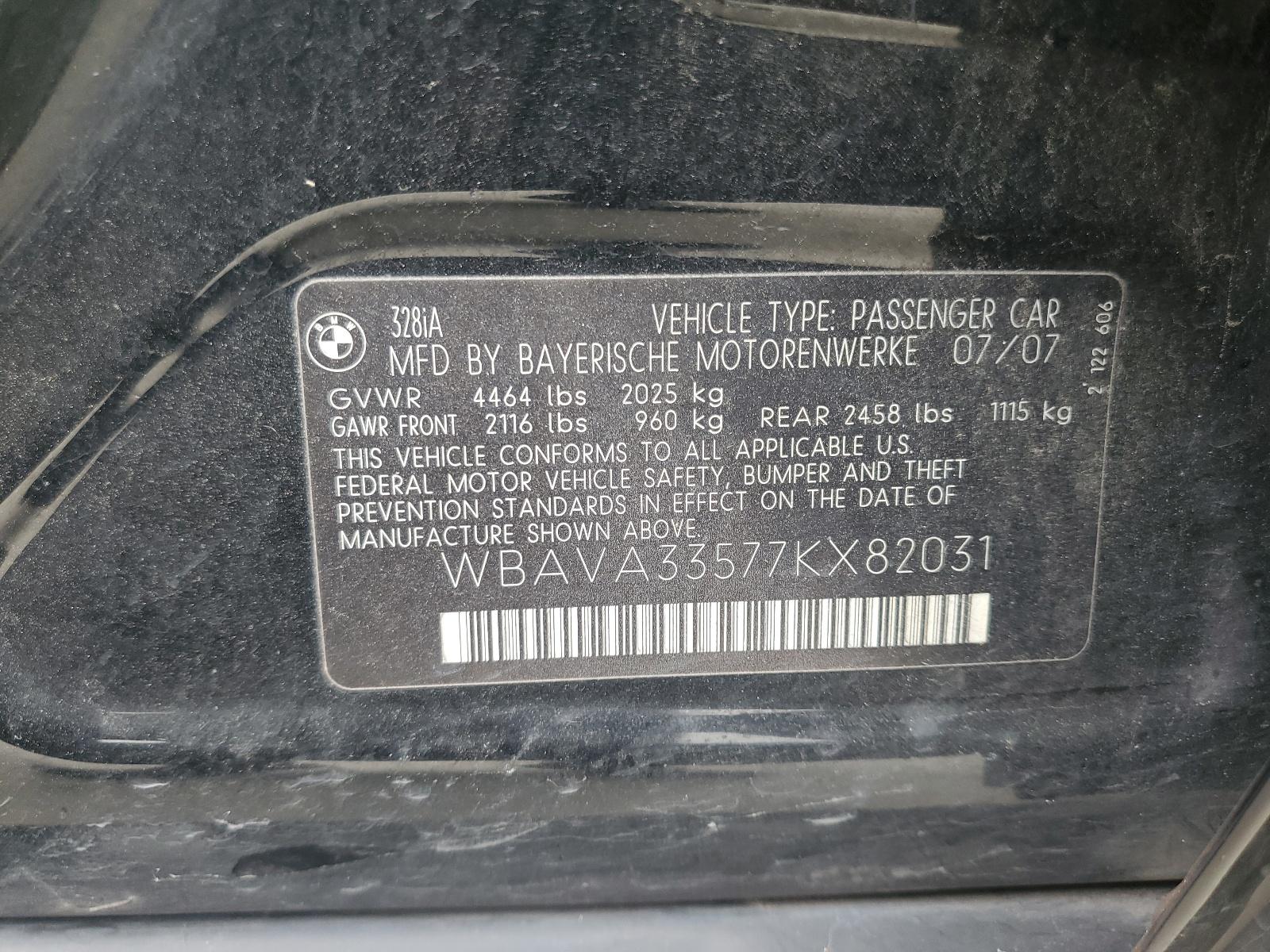 2007 BMW 3 SERIES