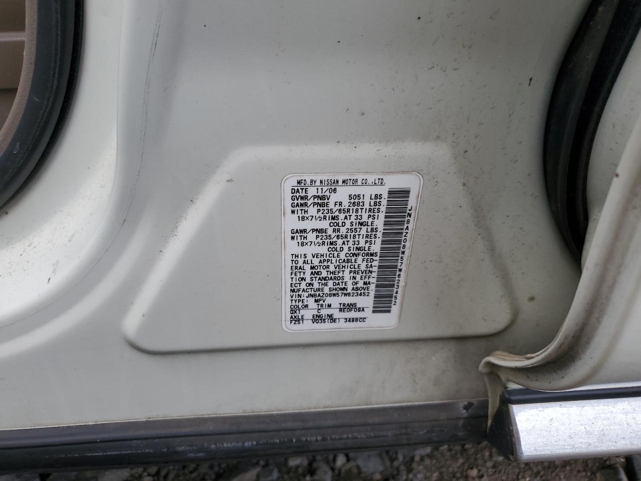 2007 NISSAN MURANO